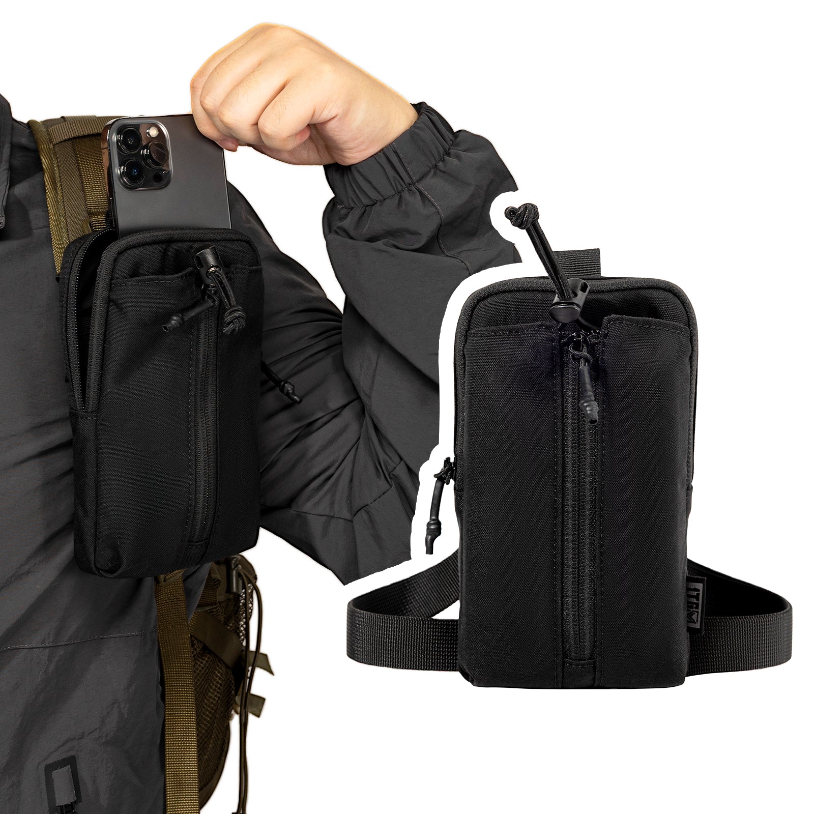1TG Tactical Phone Pouch 04 丨With Bottle pouch & Strap